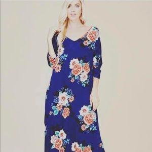 Blue floral Maxi dress.